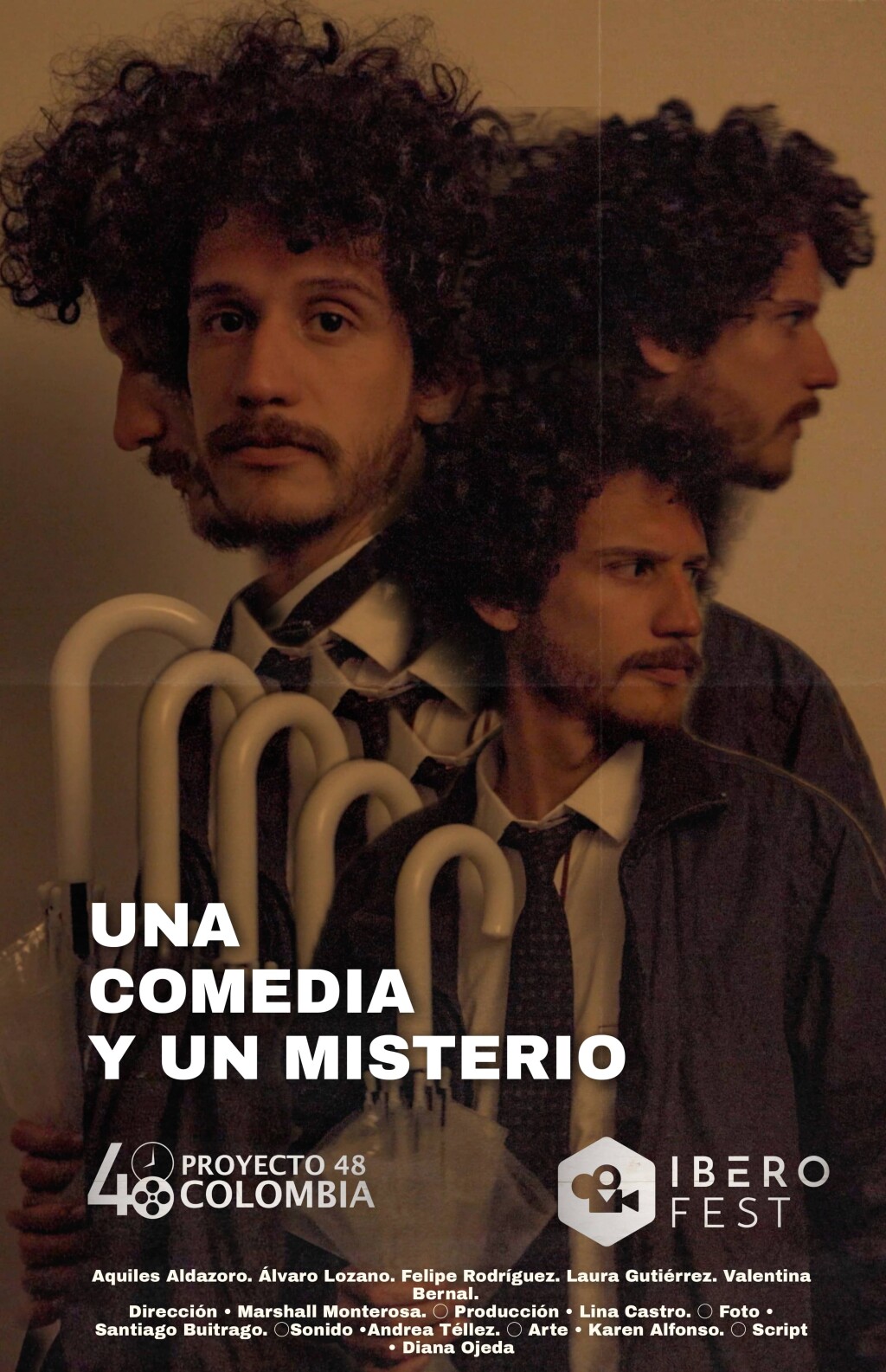 Filmposter for Una comedia y un misterio.